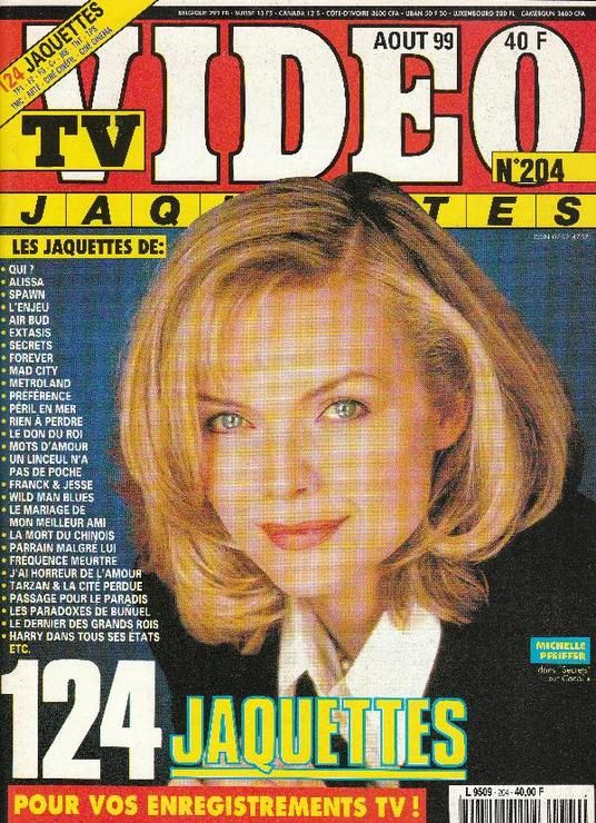 TV VIDEO JAQUETTES magazine side cover Issue 204 August 1999
