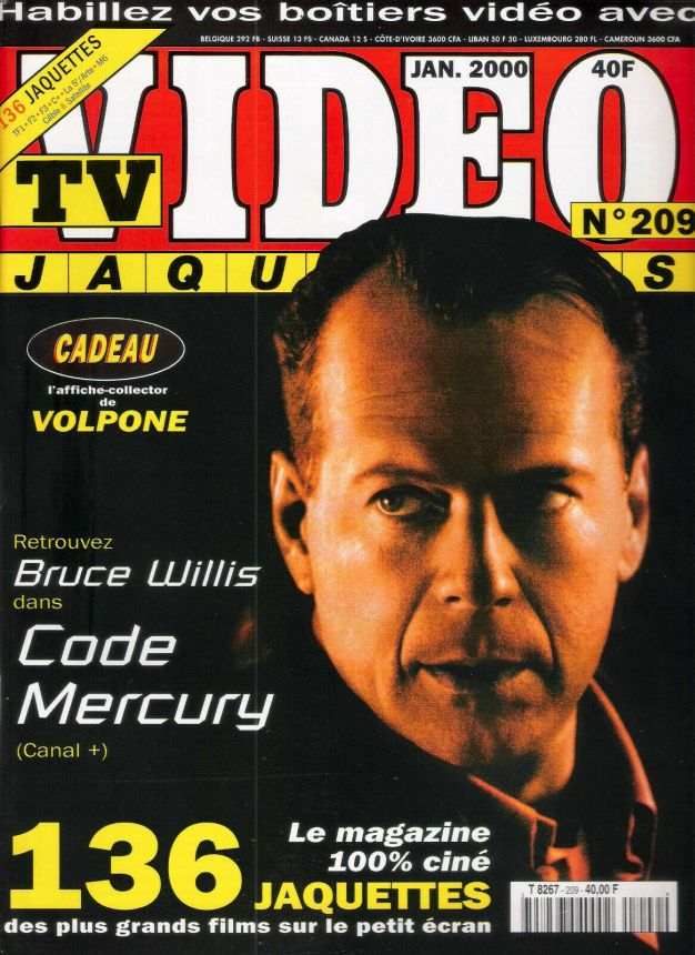 TV VIDEO JAQUETTES magazine side cover Issue 209 January 2000