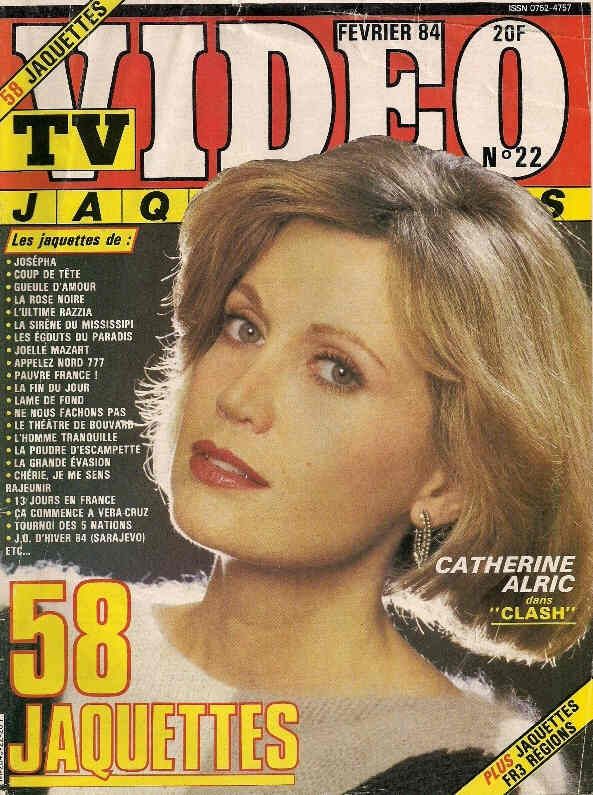 TV VIDEO JAQUETTES magazine side cover Issue 22 February 1984