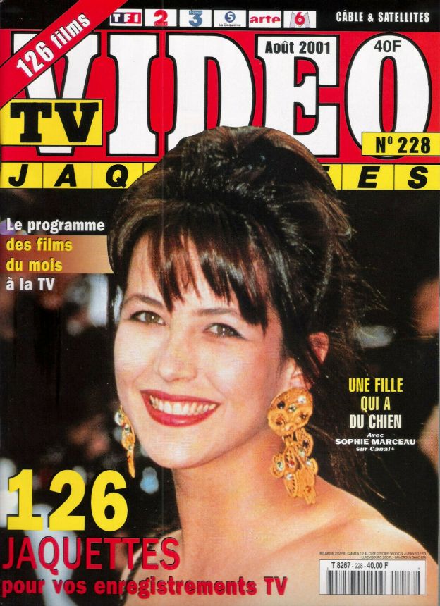 TV VIDEO JAQUETTES magazine side cover Issue 228 August 2001