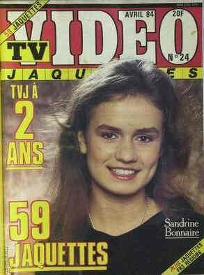 TV VIDEO JAQUETTES magazine side cover Issue 24 April 1984