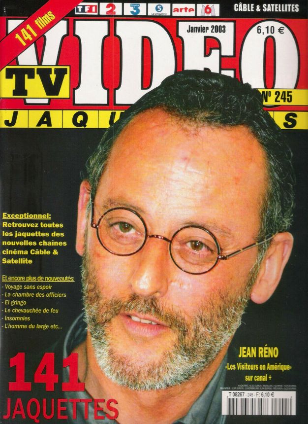 TV VIDEO JAQUETTES magazine side cover Issue 245 January 2003