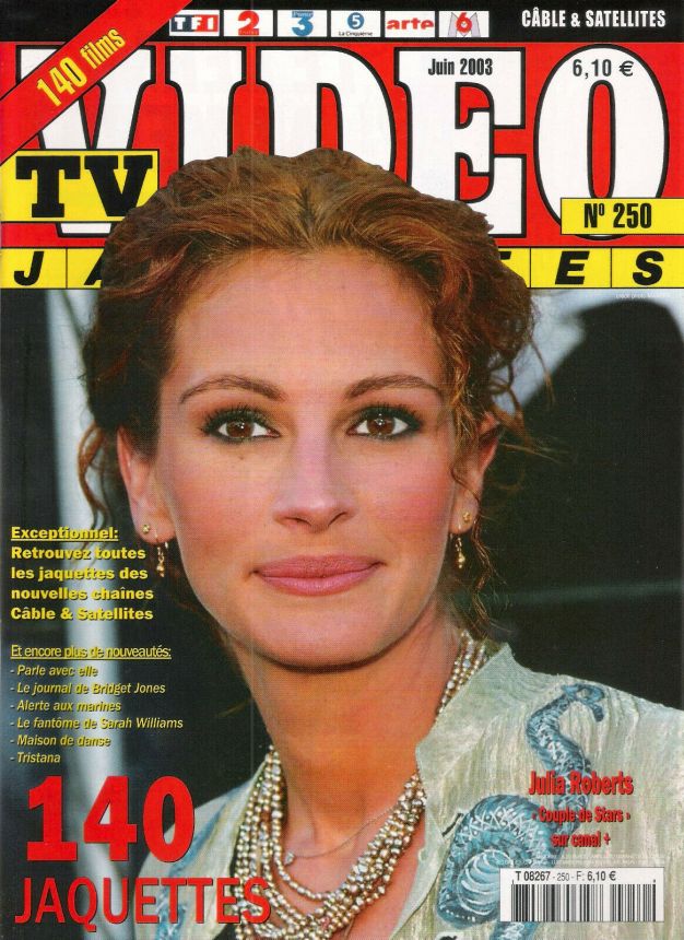 TV VIDEO JAQUETTES magazine side cover Issue 250 June 2003