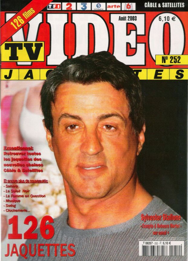 TV VIDEO JAQUETTES magazine side cover Issue 252 August 2003