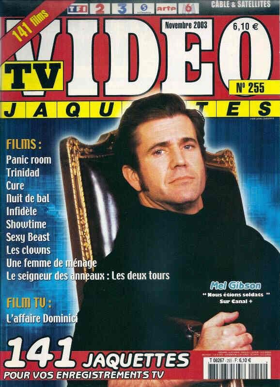 TV VIDEO JAQUETTES magazine side cover Issue 255 November 2003