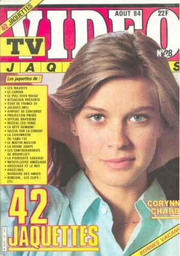 TV VIDEO JAQUETTES magazine side cover Issue 28 August 1984