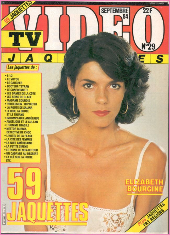 TV VIDEO JAQUETTES magazine side cover Issue 29 September 1984