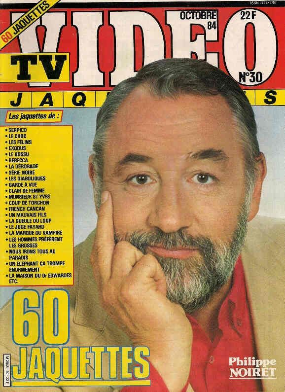TV VIDEO JAQUETTES magazine side cover Issue 30 October 1984
