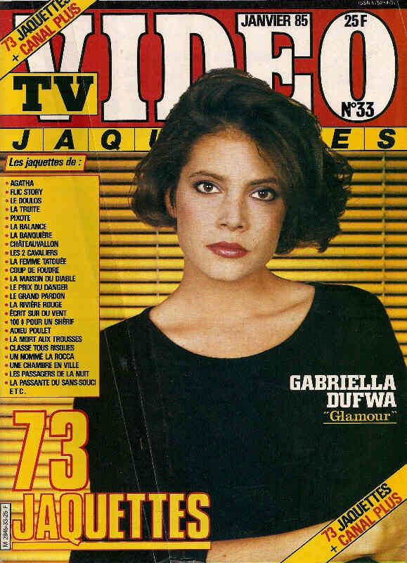 TV VIDEO JAQUETTES magazine side cover Issue 33 January 1985