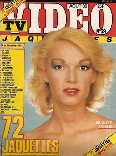TV VIDEO JAQUETTES magazine side cover Issue 39 August 1985