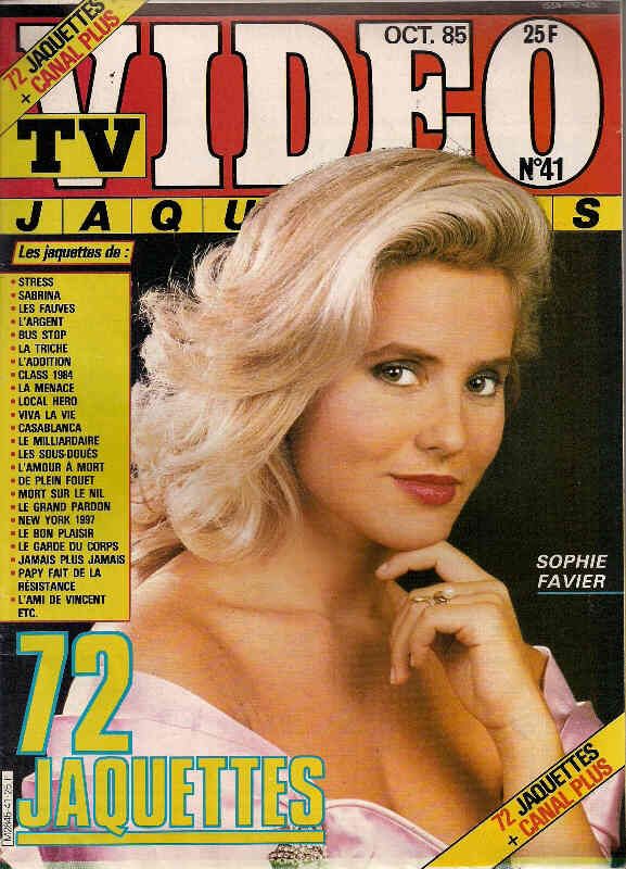 TV VIDEO JAQUETTES magazine side cover Issue 41 October 1985