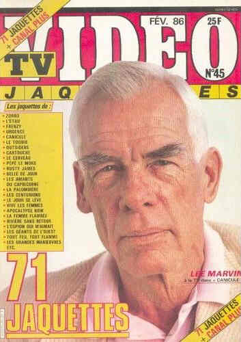 TV VIDEO JAQUETTES magazine side cover Issue 45 February 1986