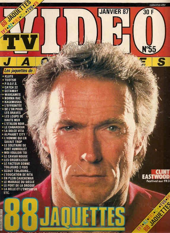 TV VIDEO JAQUETTES magazine side cover Issue 55 January 1987