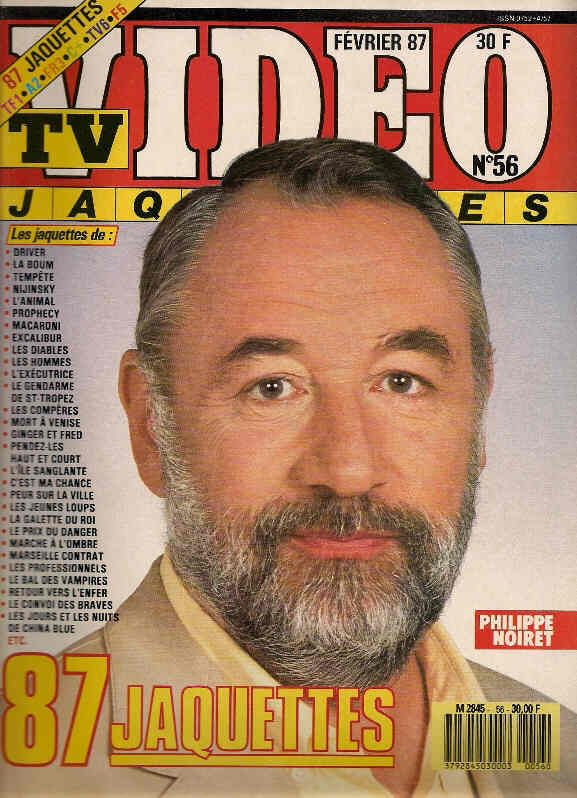 TV VIDEO JAQUETTES magazine side cover Issue 56 February 1987