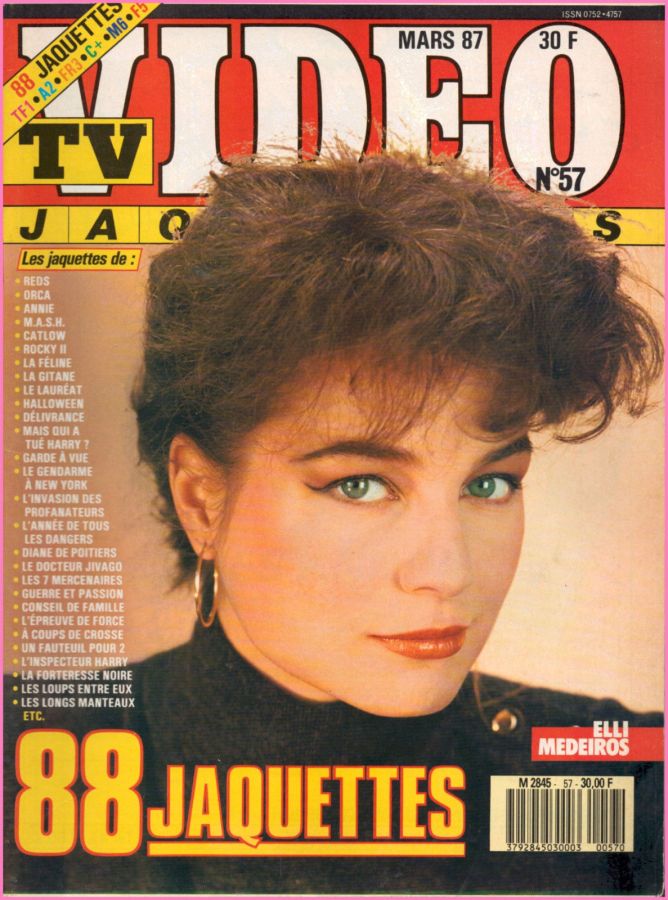 TV VIDEO JAQUETTES magazine side cover Issue 57 March 1987