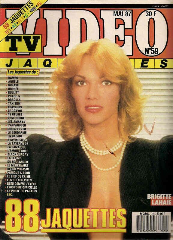 TV VIDEO JAQUETTES magazine side cover Issue 59 May 1987