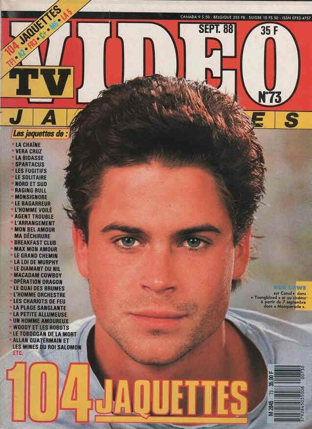 TV VIDEO JAQUETTES magazine side cover Issue 73 September 1988