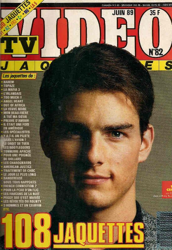 TV VIDEO JAQUETTES magazine side cover Issue 82 June 1989