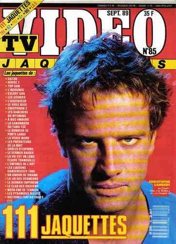 TV VIDEO JAQUETTES magazine side cover Issue 85 September 1989