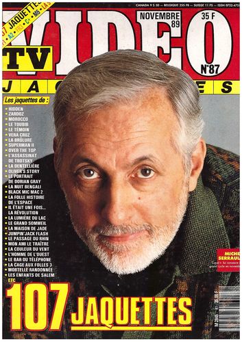TV VIDEO JAQUETTES magazine side cover Issue 87 November 1989