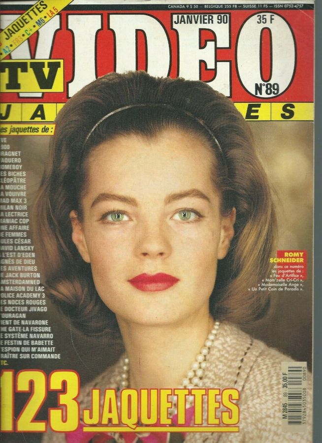 TV VIDEO JAQUETTES magazine side cover Issue 89 January 1990