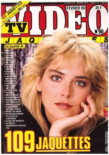 TV VIDEO JAQUETTES magazine side cover Issue 90 February 1990