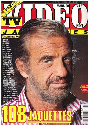 TV VIDEO JAQUETTES magazine side cover Issue 91 March 1990