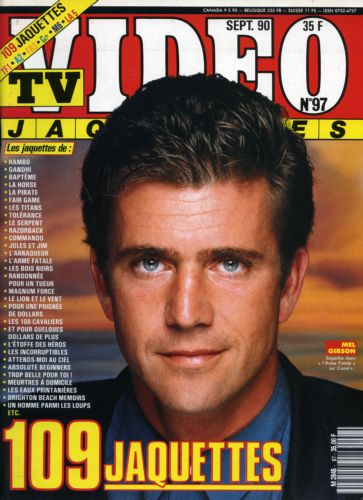 TV VIDEO JAQUETTES magazine side cover Issue 97 September 1990