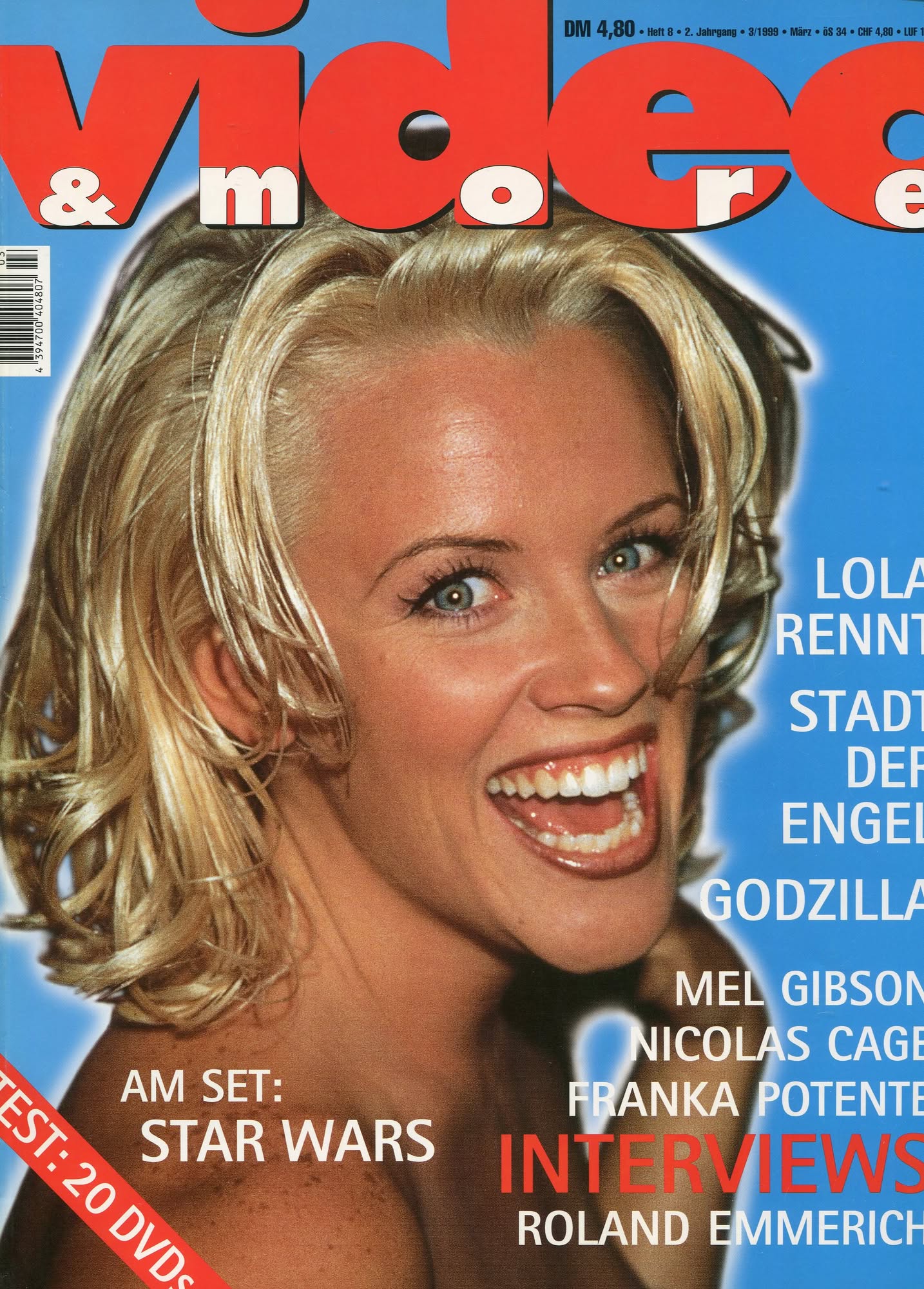 VIDEO AND MORE magazine side cover Issue 8 March 1999