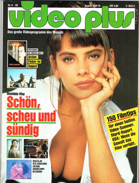 VIDEO PLUS magazine side cover Issue 6 August 1989