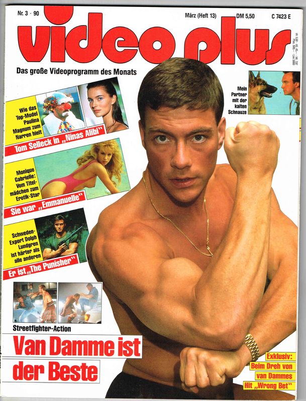 VIDEO PLUS magazine side cover Issue 13 March 1990