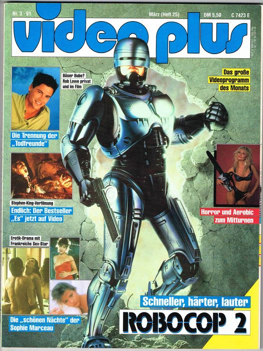 VIDEO PLUS magazine side cover Issue 25 March 1991