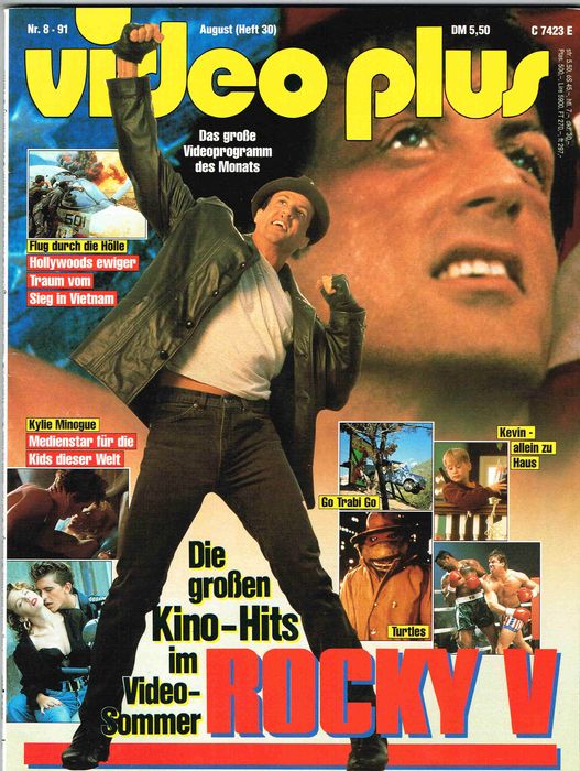 VIDEO PLUS magazine side cover Issue 30 August 1991