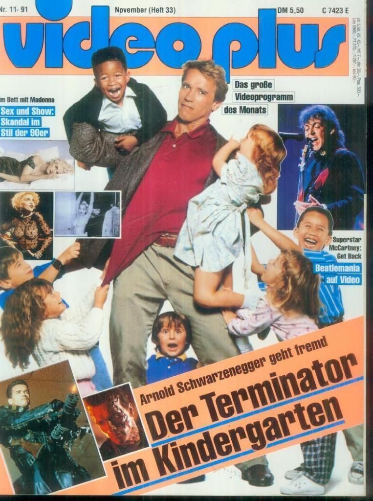 VIDEO PLUS magazine side cover Issue 33 November 1991