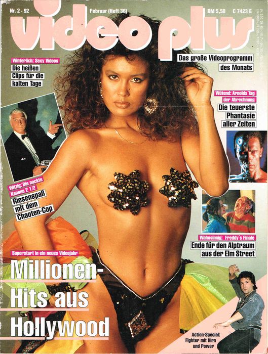 VIDEO PLUS magazine side cover Issue 36 February 1992