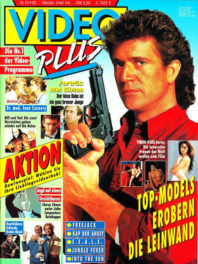 VIDEO PLUS magazine side cover Issue 44 October 1992