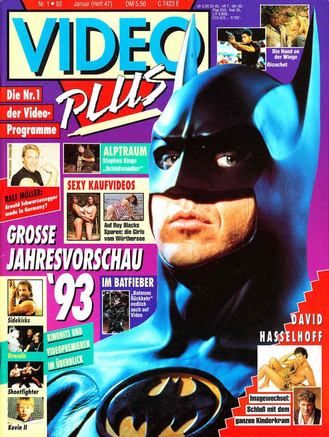 VIDEO PLUS magazine side cover Issue 47 January 1993