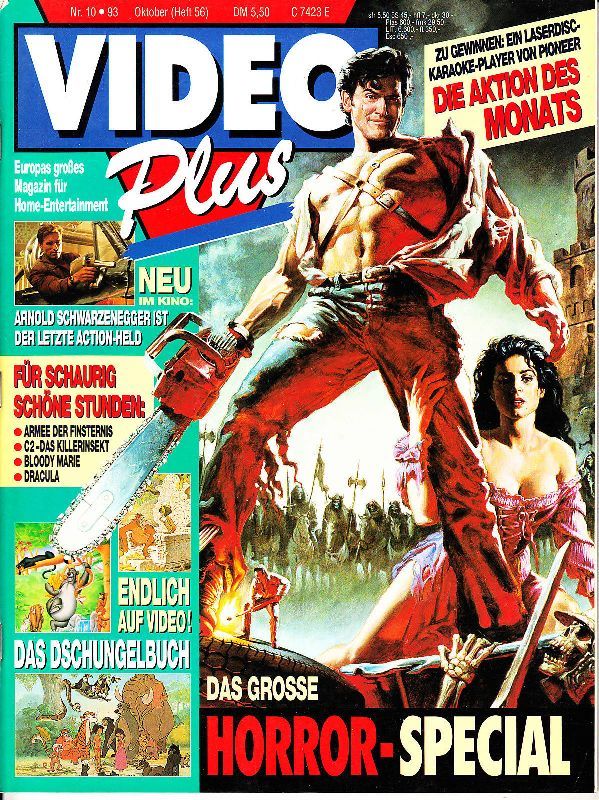 VIDEO PLUS magazine side cover Issue 56 October 1993