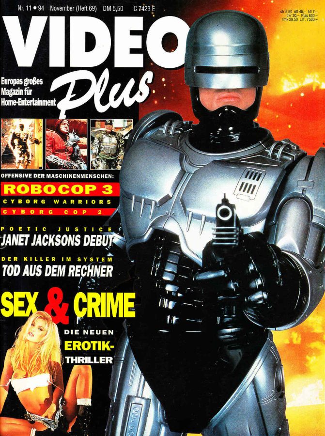 VIDEO PLUS magazine side cover Issue 69 November 1994