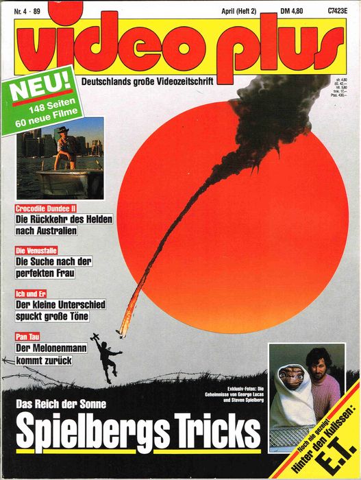 VIDEO PLUS magazine side cover Issue 2 April 1989