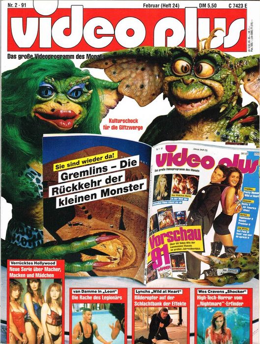 VIDEO PLUS magazine side cover Issue 24 February 1991