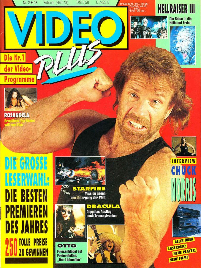 VIDEO PLUS magazine side cover Issue 48 February 1993