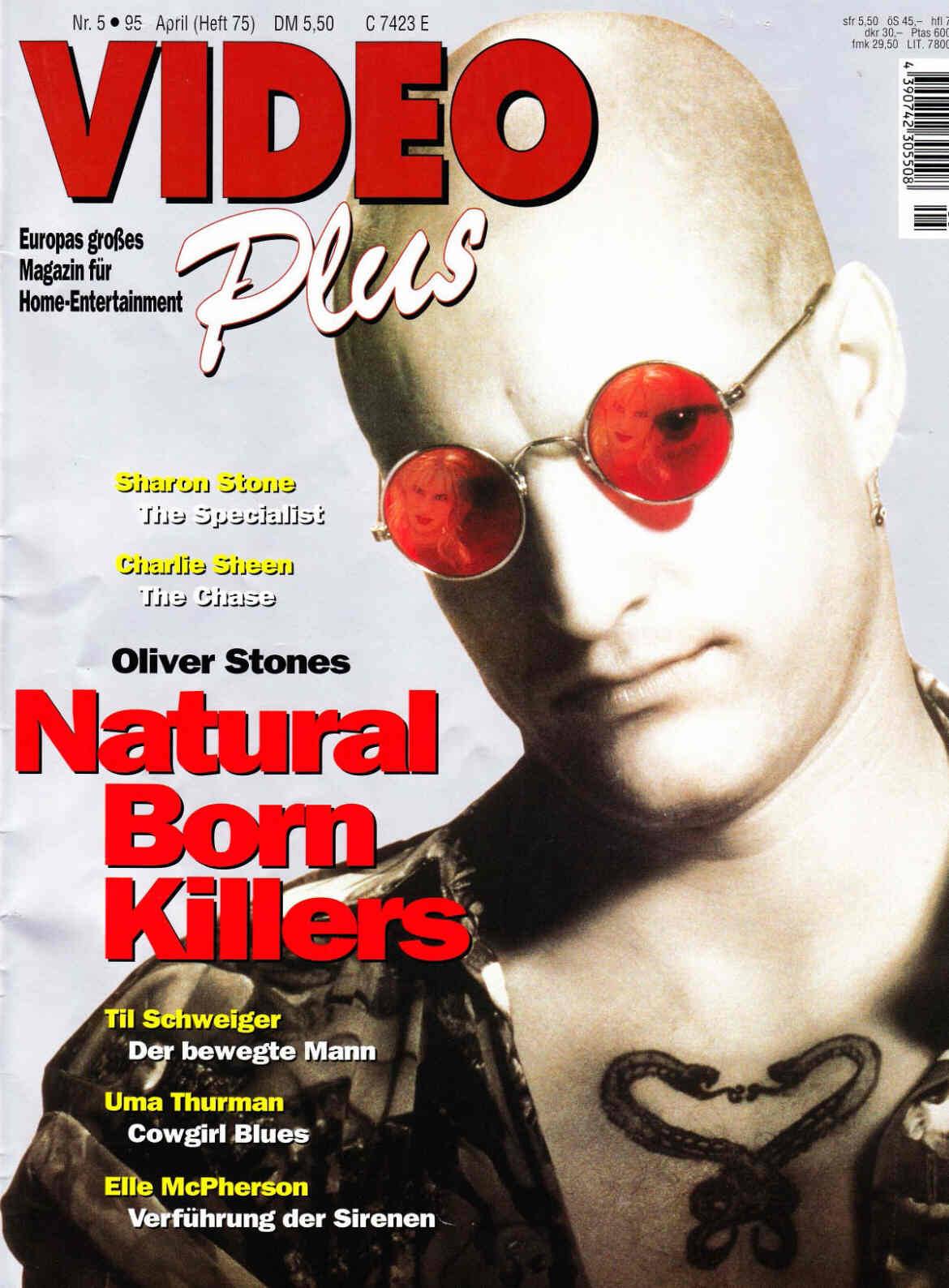 VIDEO PLUS magazine side cover Issue 75 May 1995