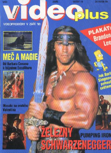 VIDEO PLUS (SK) magazine side cover September 1993