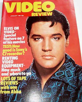 VIDEO REVIEW (UK) magazine side cover January 1981