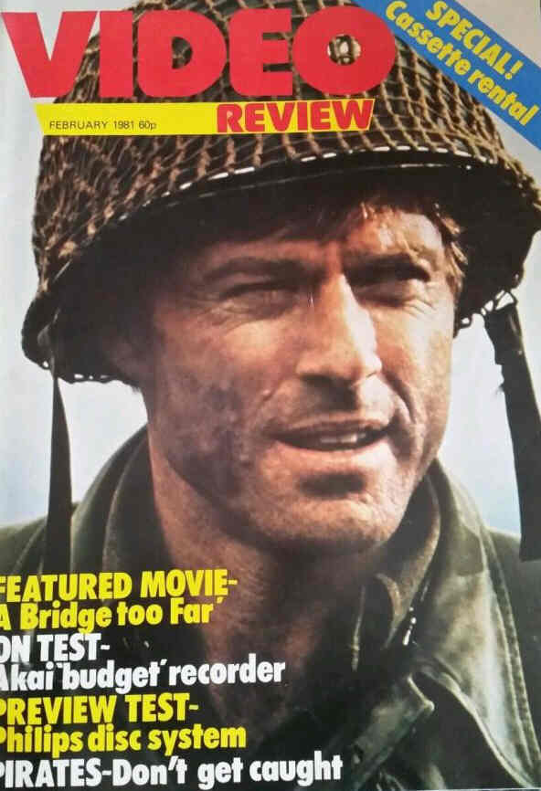 VIDEO REVIEW (UK) magazine side cover February 1981