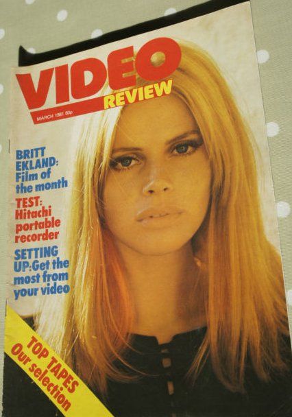 VIDEO REVIEW (UK) magazine side cover March 1981