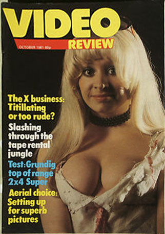 VIDEO REVIEW (UK) magazine side cover October 1981