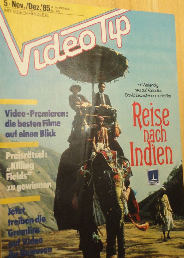 VIDEO TIP magazine side cover November 1985