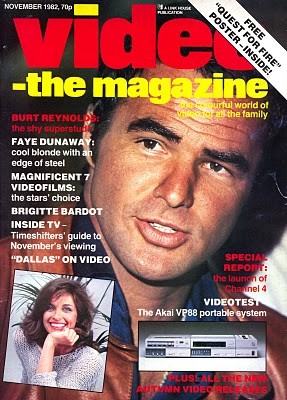 VIDEO-THE MAGAZINE magazine side cover November 1982